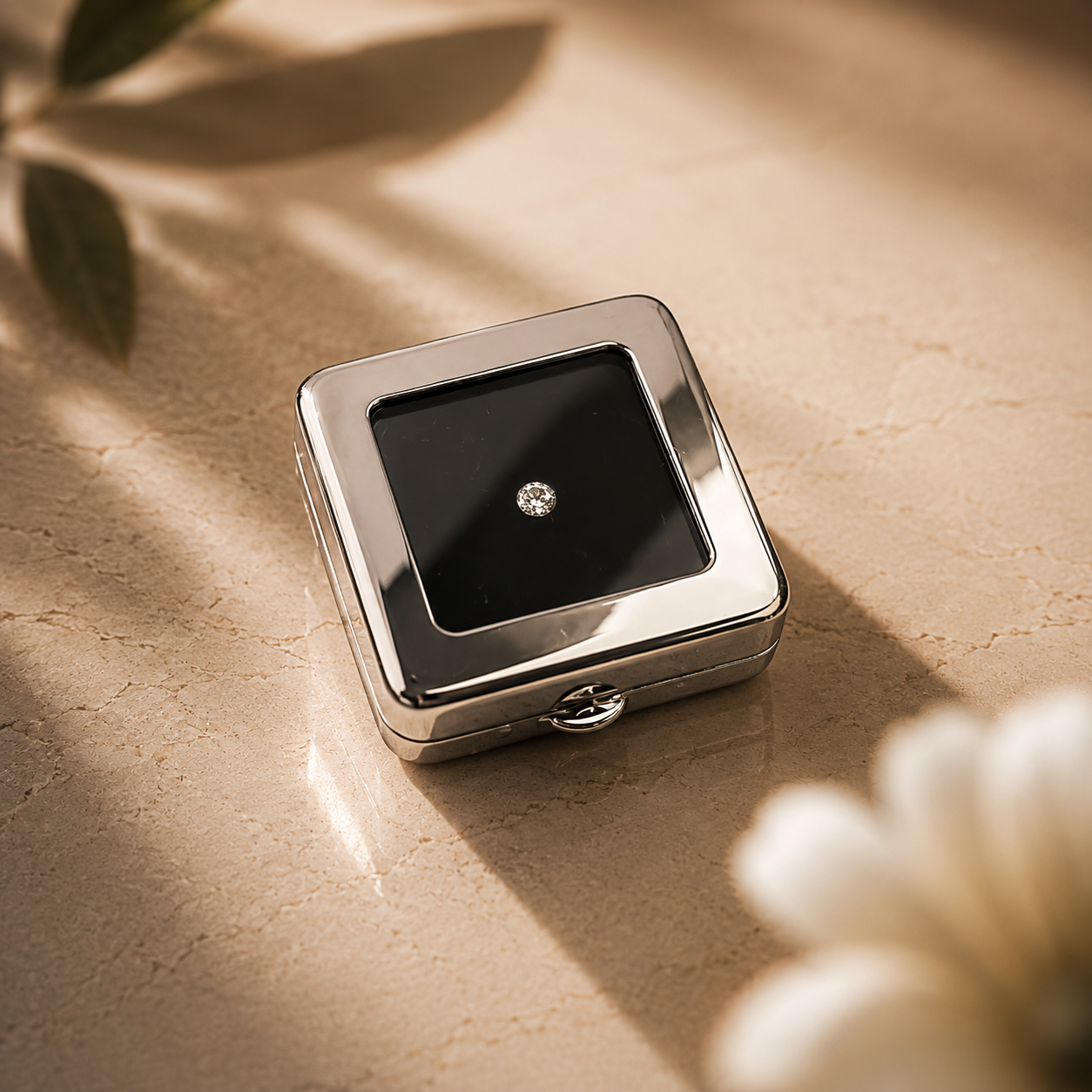 Metall-Box „Grande" silber Hochglanz